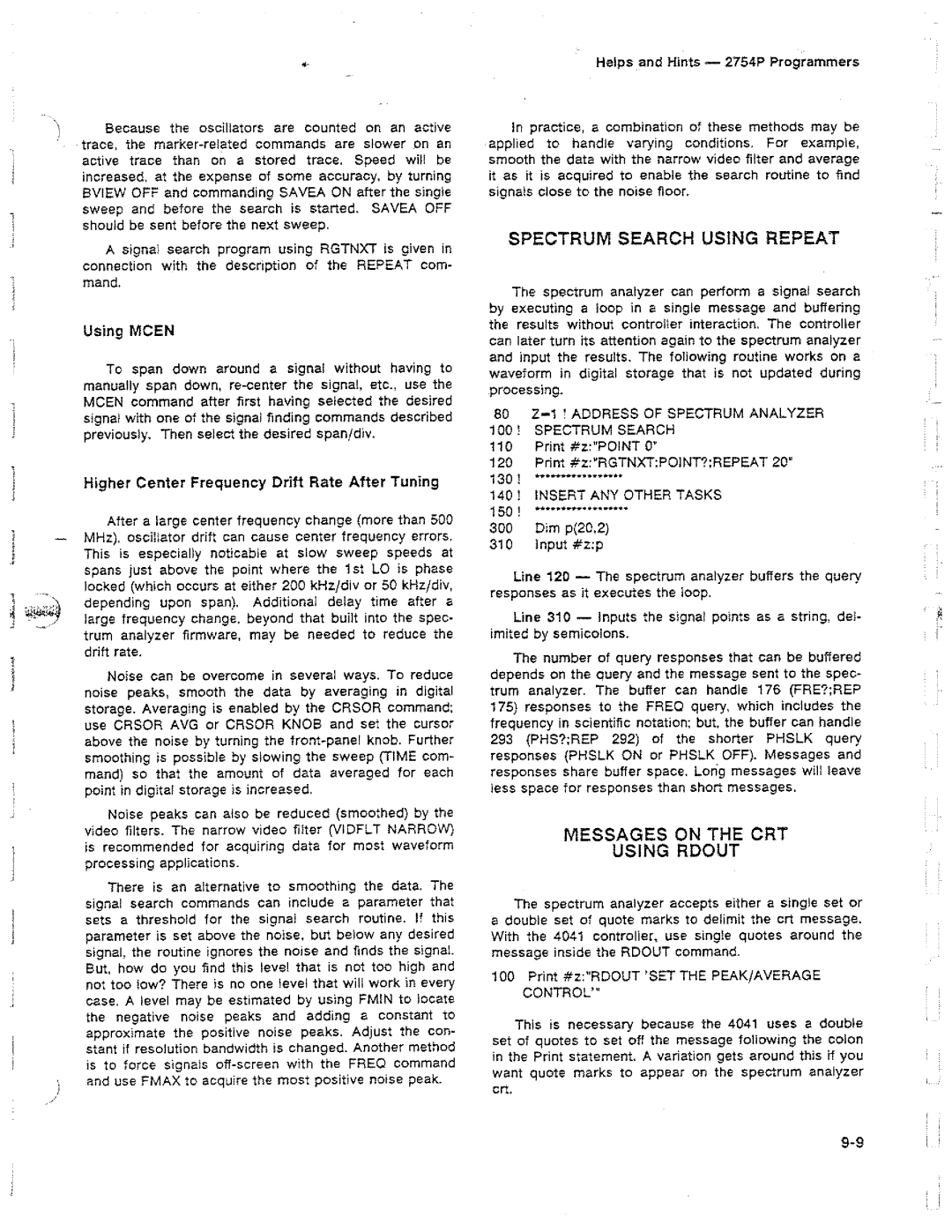 Tektronix 2754P manual 