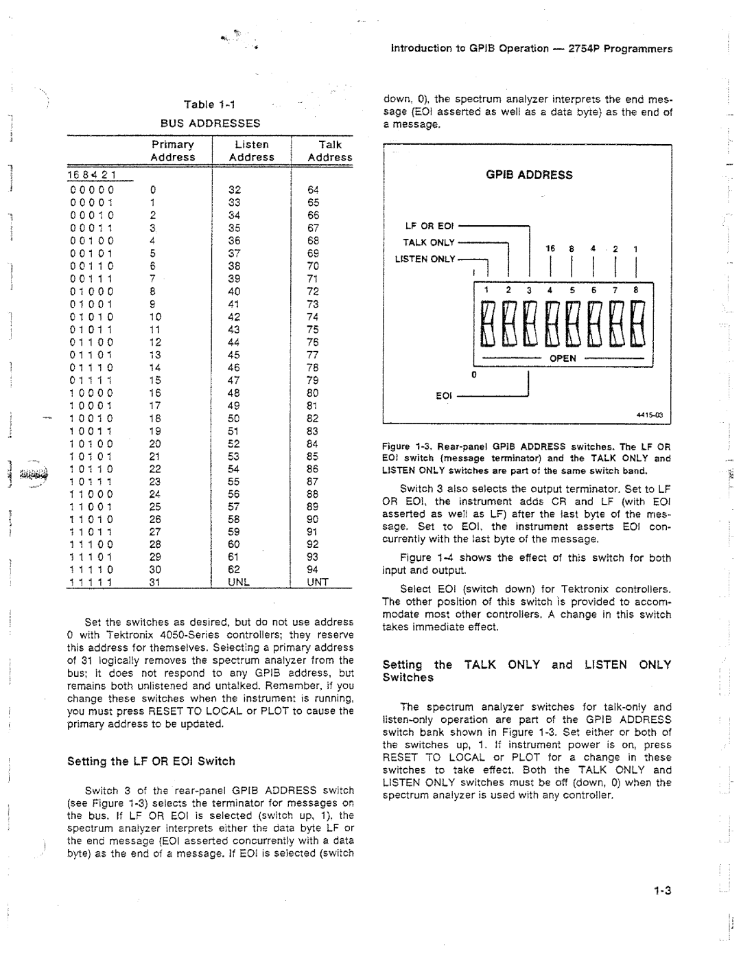 Tektronix 2754P manual 