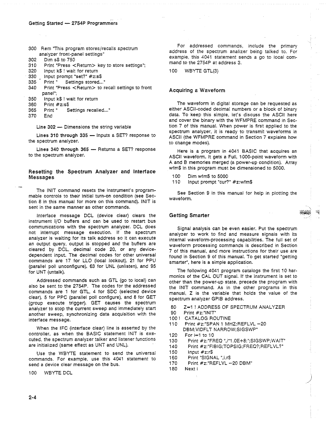 Tektronix 2754P manual 