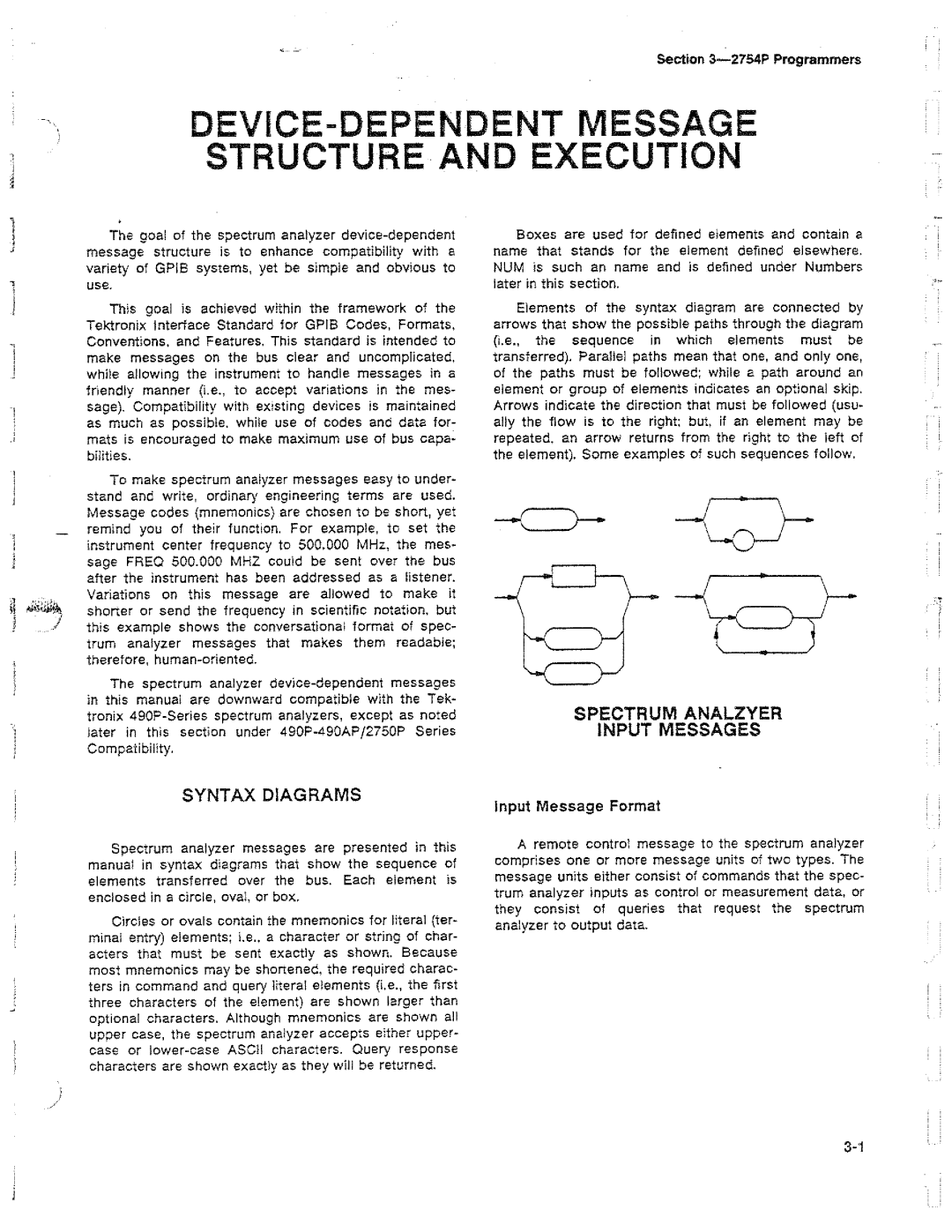 Tektronix 2754P manual 