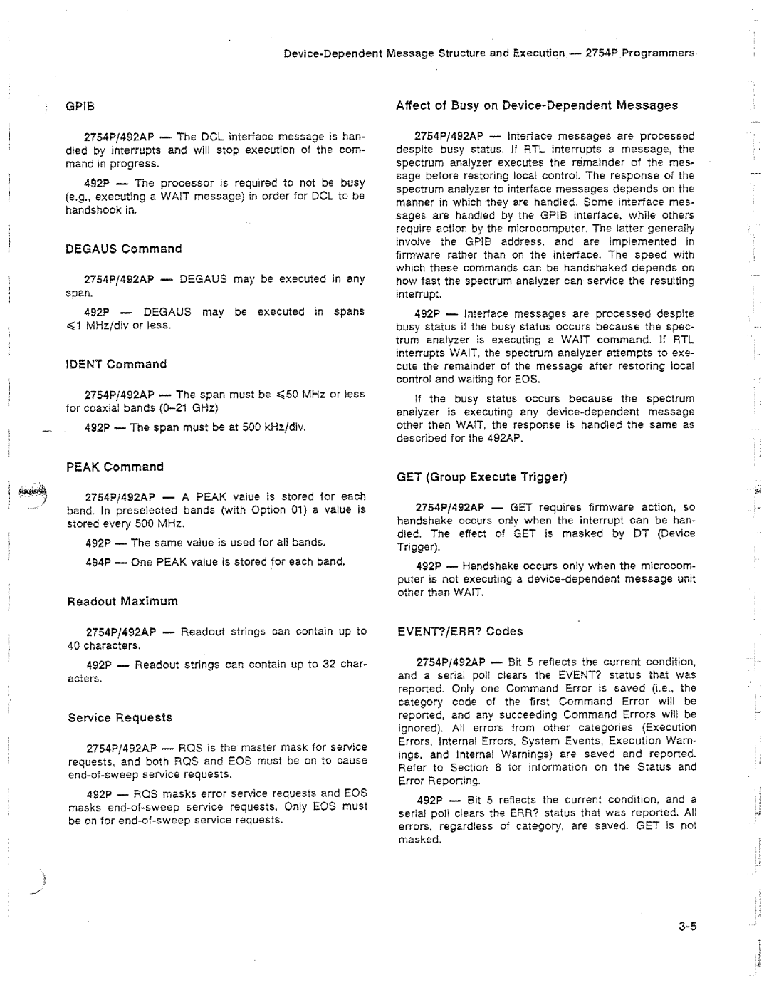 Tektronix 2754P manual 