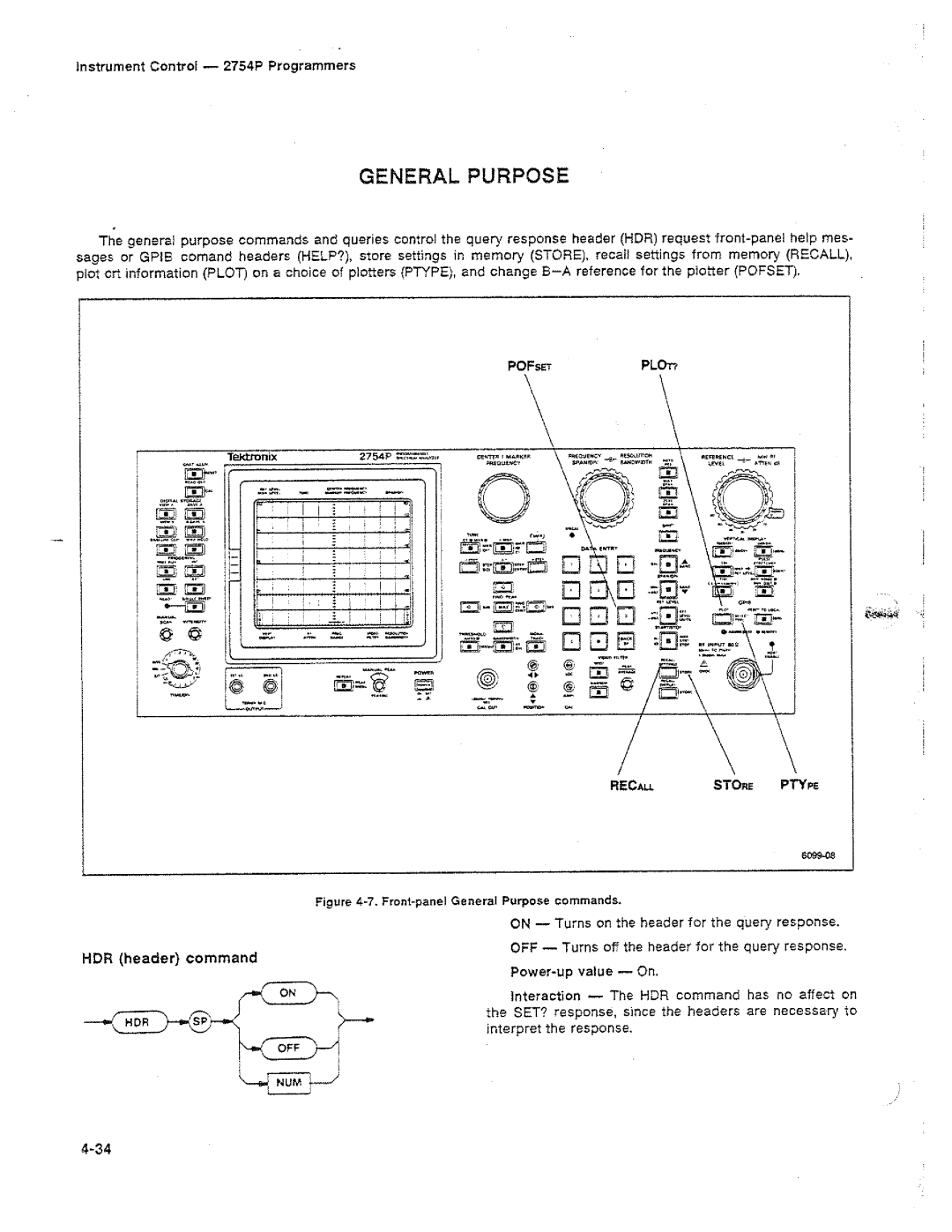 Tektronix 2754P manual 
