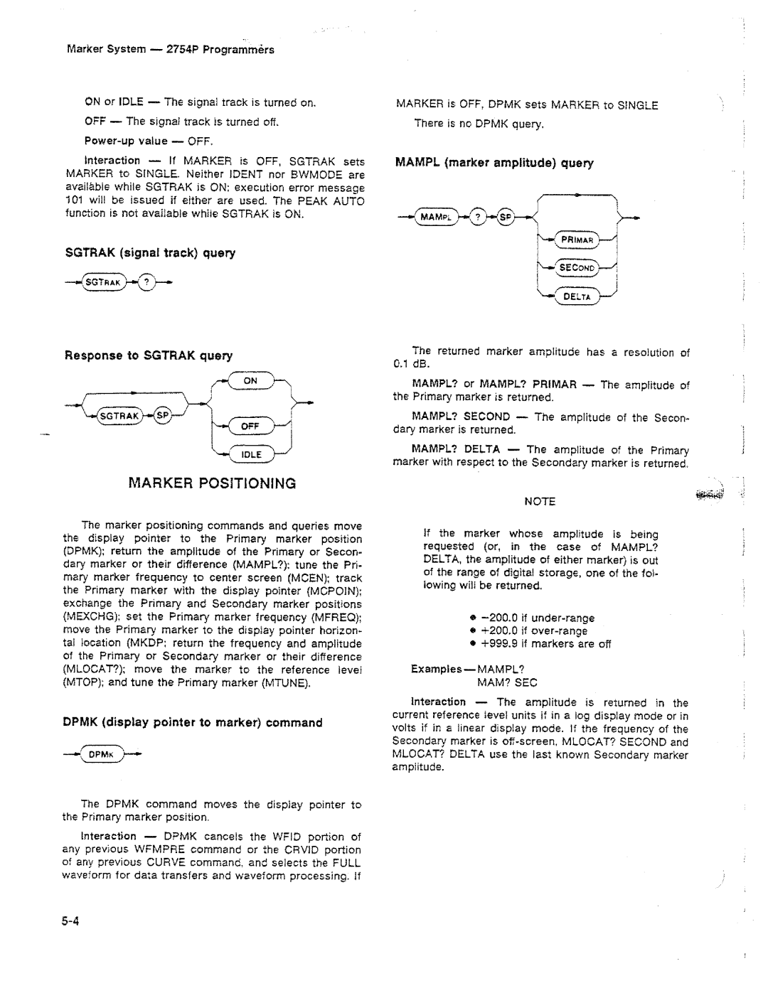 Tektronix 2754P manual 