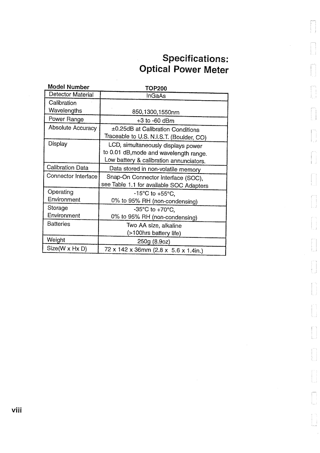 Tektronix top 130, 300, 160, 1540, 200, 140 manual 