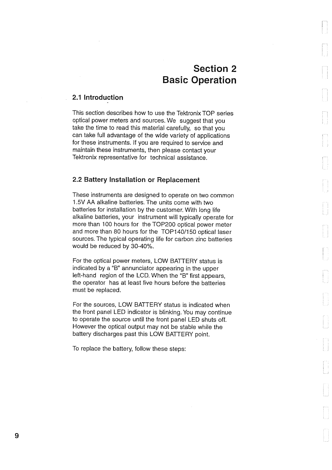 Tektronix 300, 160, top 130, 1540, 200, 140 manual 