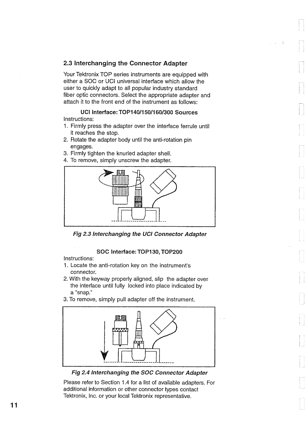 Tektronix top 130, 300, 160, 1540, 200, 140 manual 