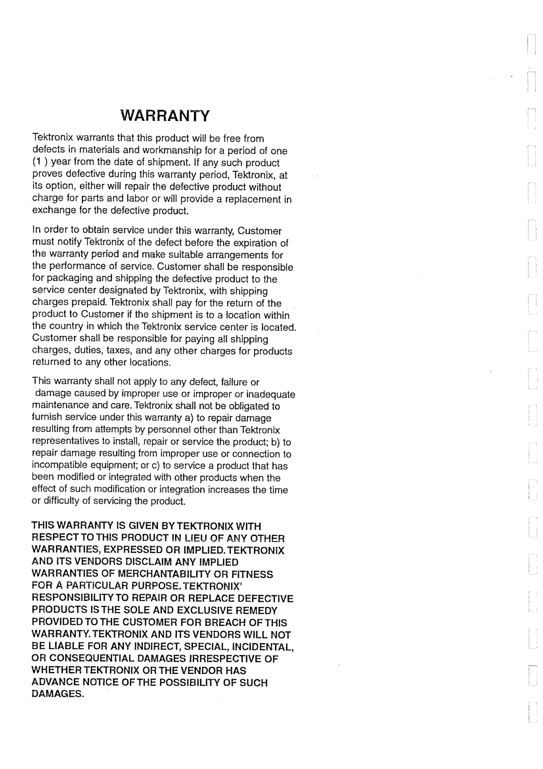 Tektronix 300, 160, top 130, 1540, 200, 140 manual 