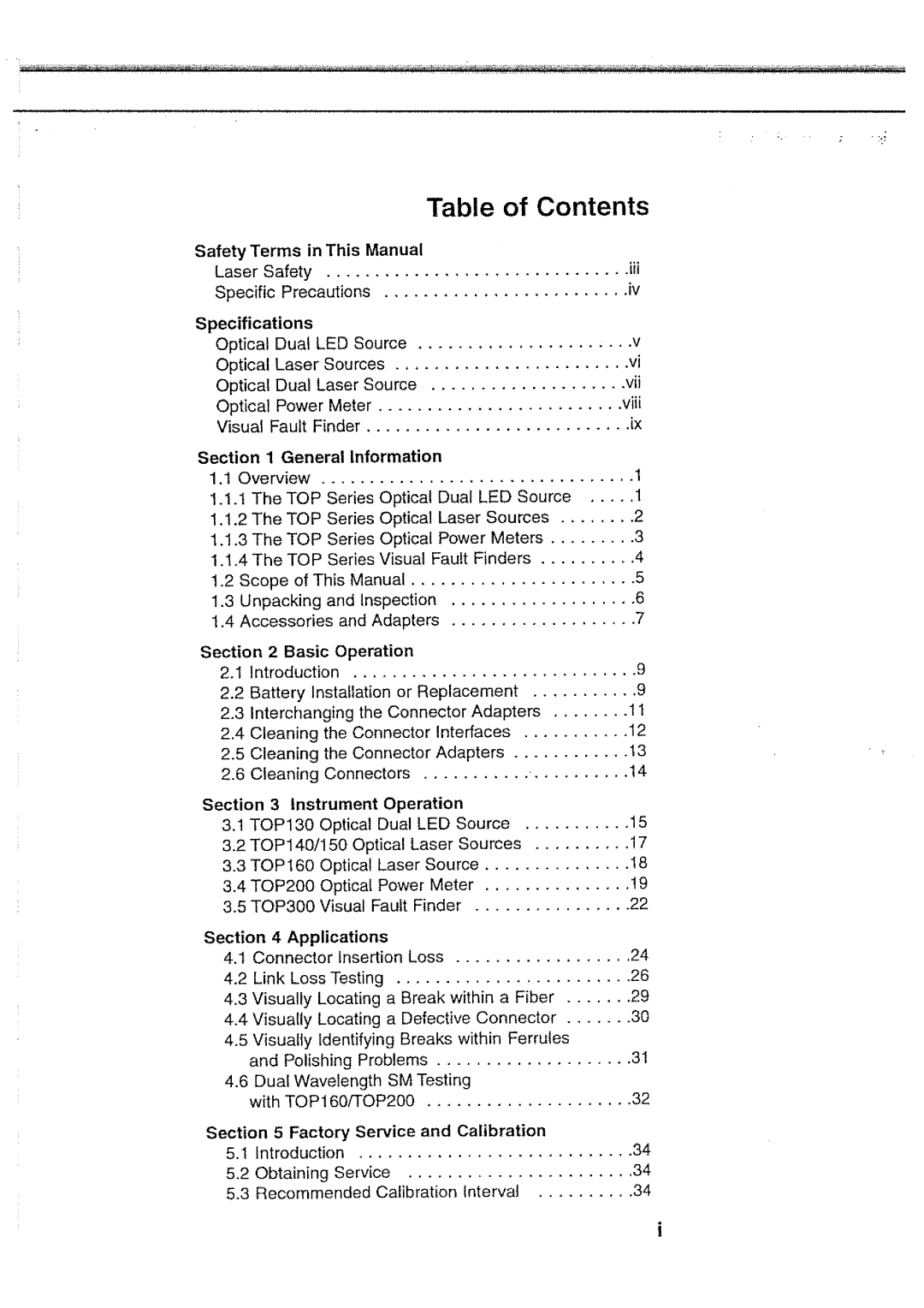 Tektronix 160, 300, top 130, 1540, 200, 140 manual 