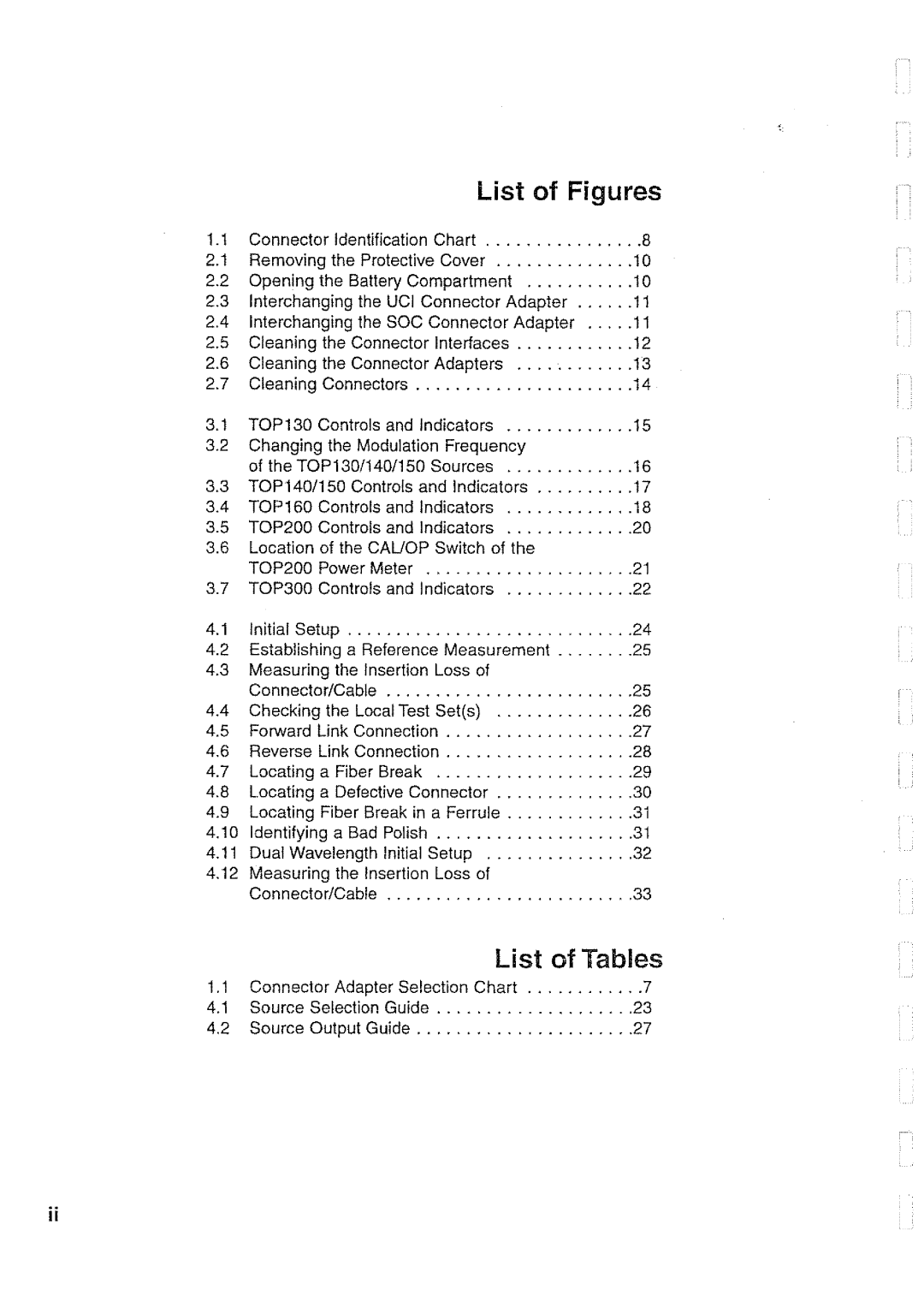 Tektronix top 130, 300, 160, 1540, 200, 140 manual 