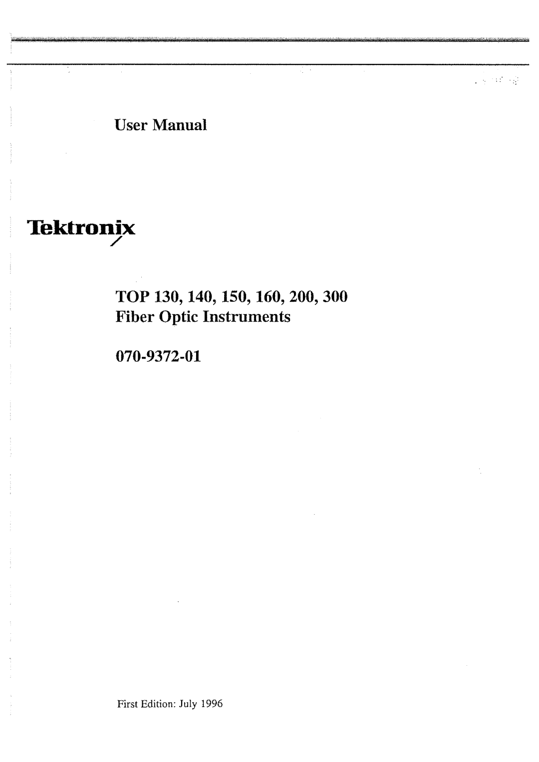Tektronix 1540, 300, 160, top 130, 200, 140 manual 
