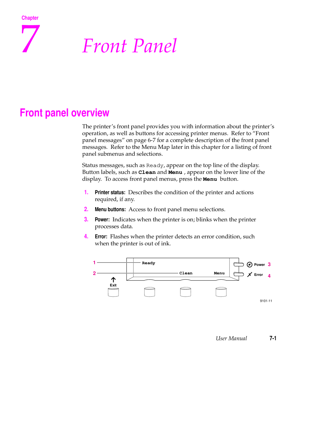 Tektronix 340 manual Front Panel, Front panel overview 