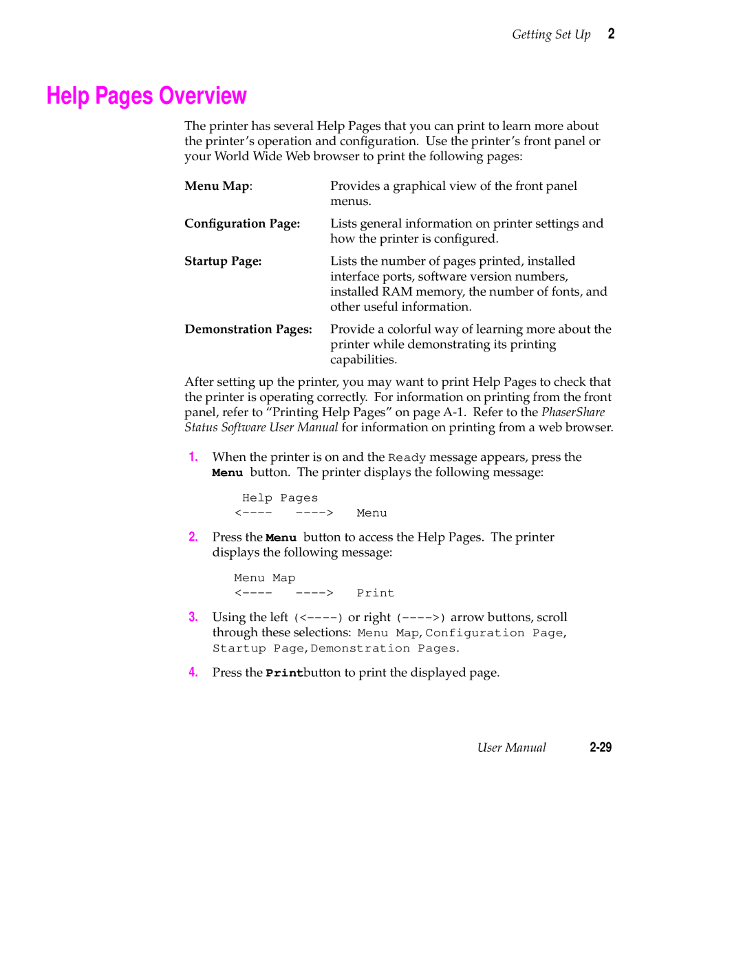 Tektronix 340 manual Help Pages Overview 