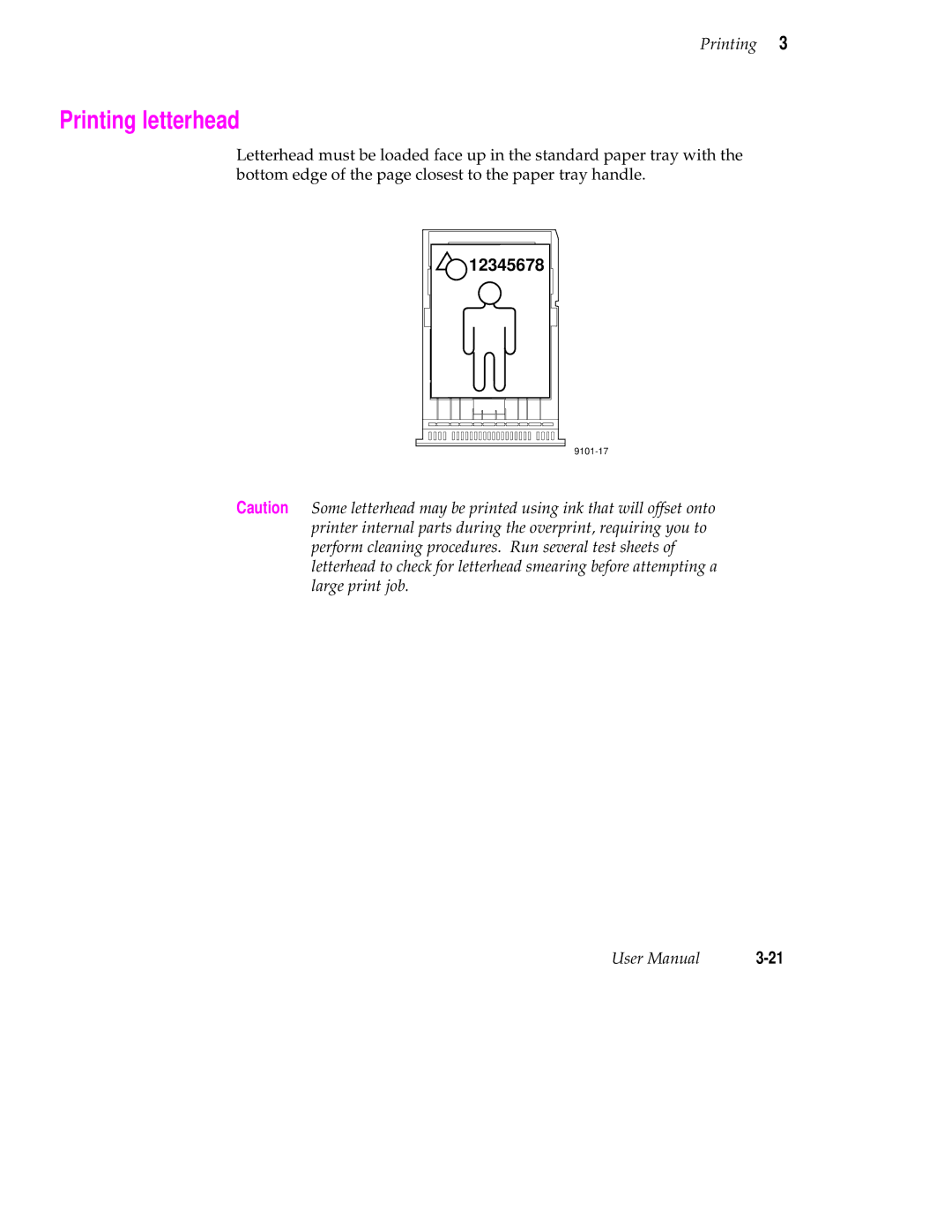 Tektronix 340 manual Printing letterhead 