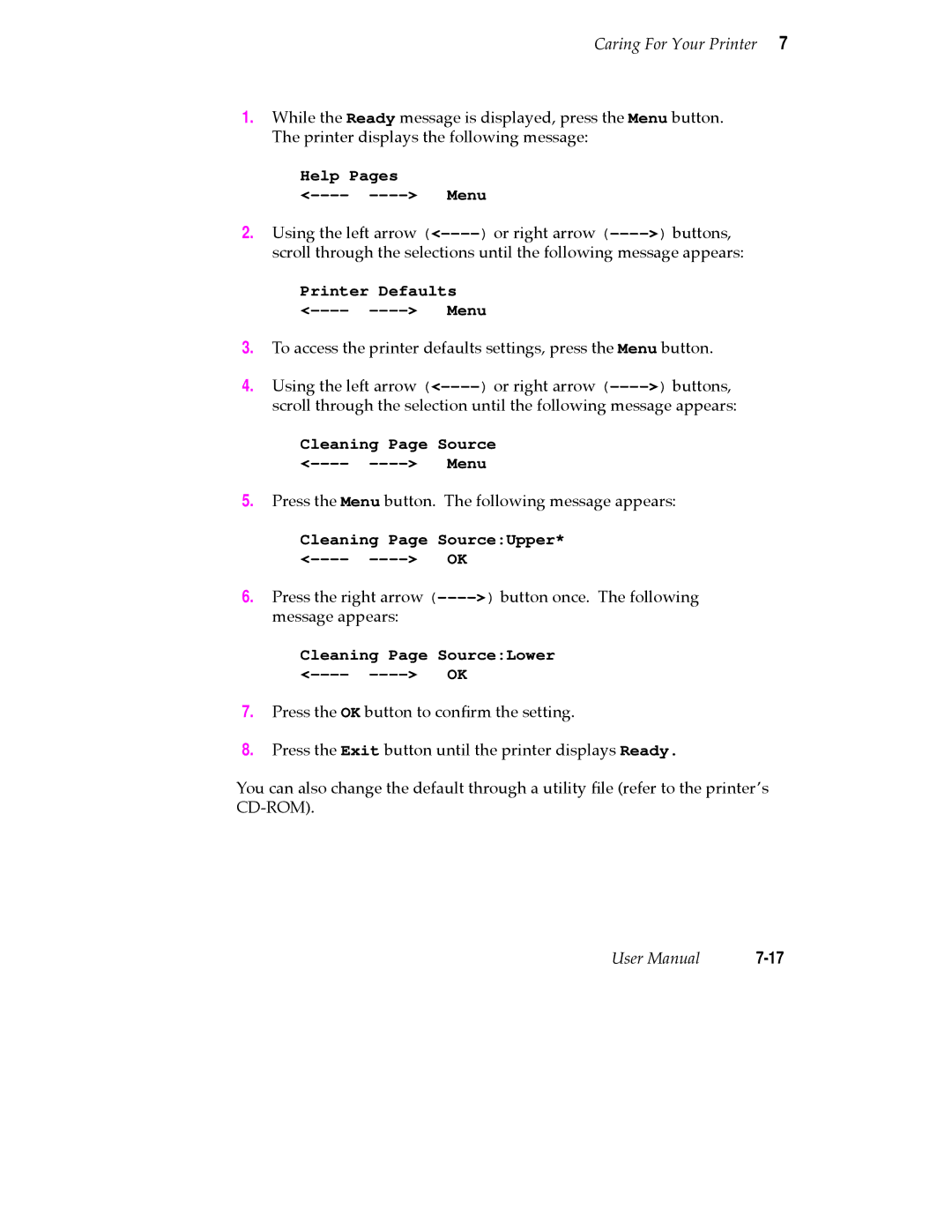 Tektronix 360 user manual Cleaning Page Source Menu 