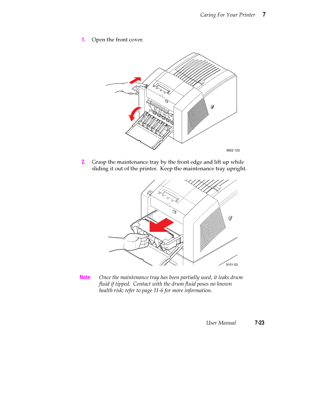 Tektronix 360 user manual Open the front cover 