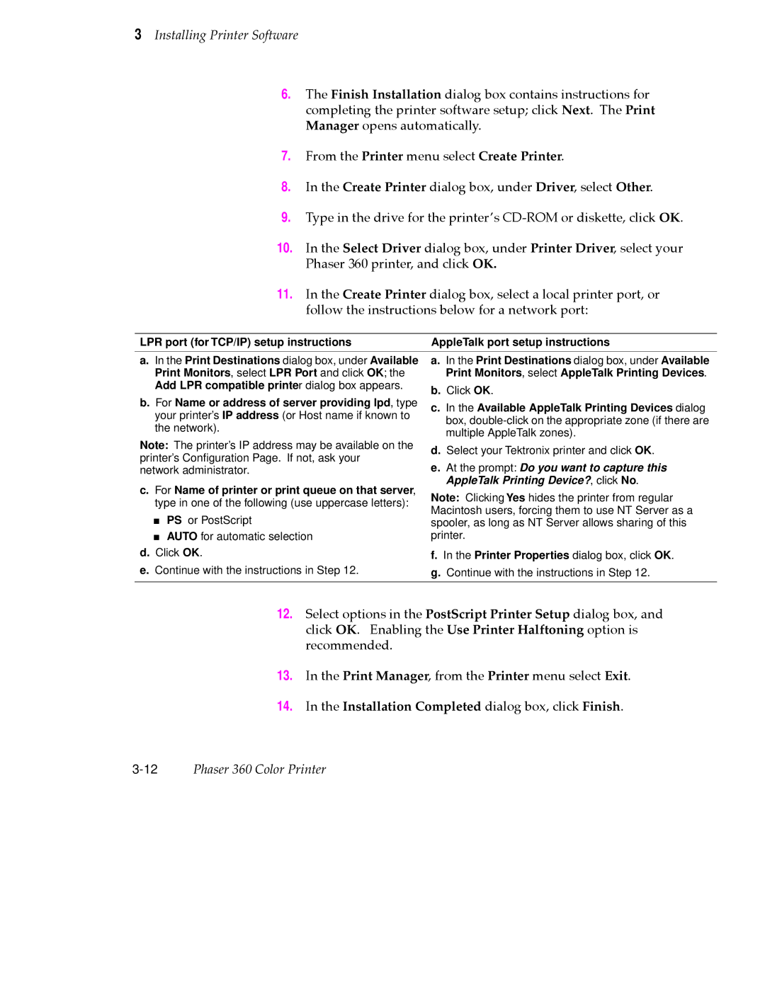 Tektronix 360 user manual Installation Completed dialog box, click Finish 