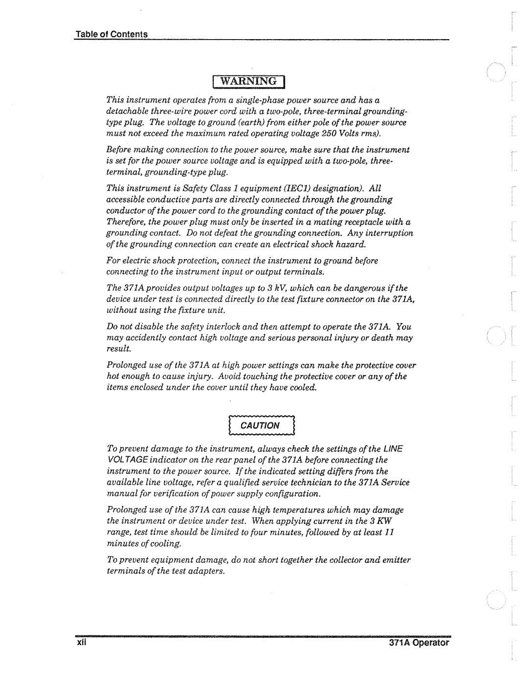 Tektronix 371A manual 