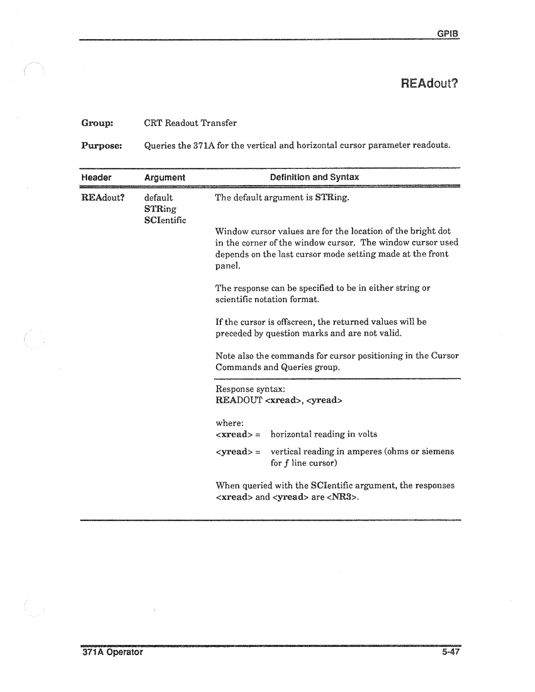 Tektronix 371A manual 