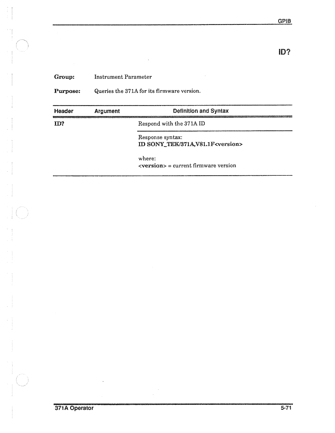 Tektronix 371A manual 