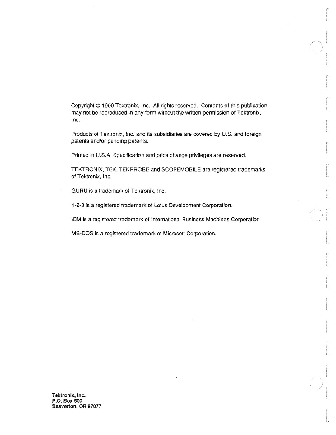 Tektronix 371A manual 