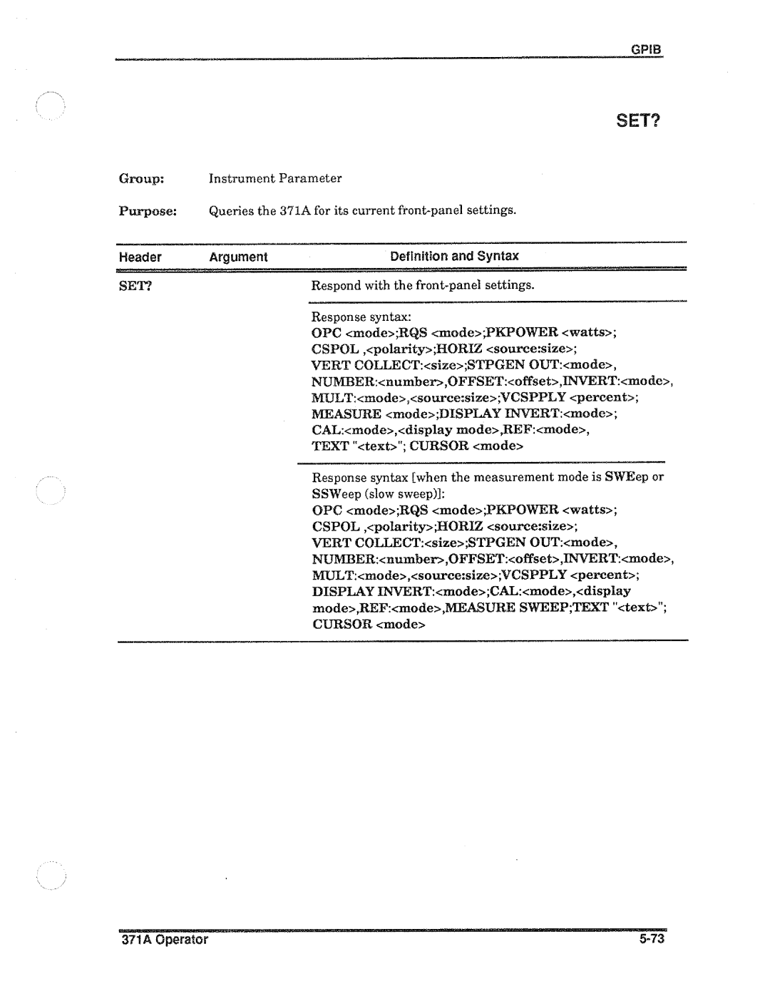 Tektronix 371A manual 