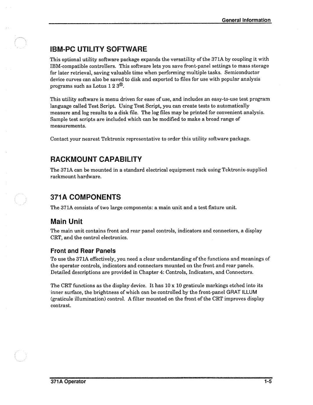 Tektronix 371A manual 