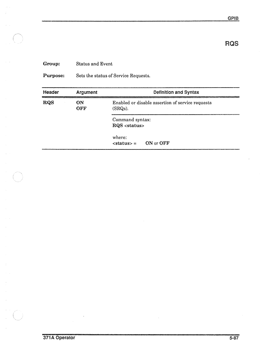 Tektronix 371A manual 