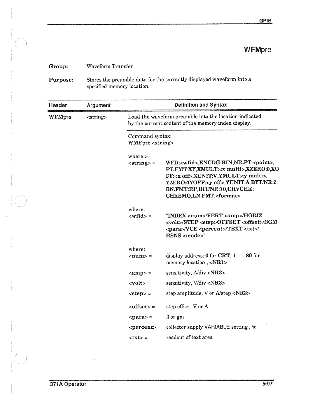 Tektronix 371A manual 