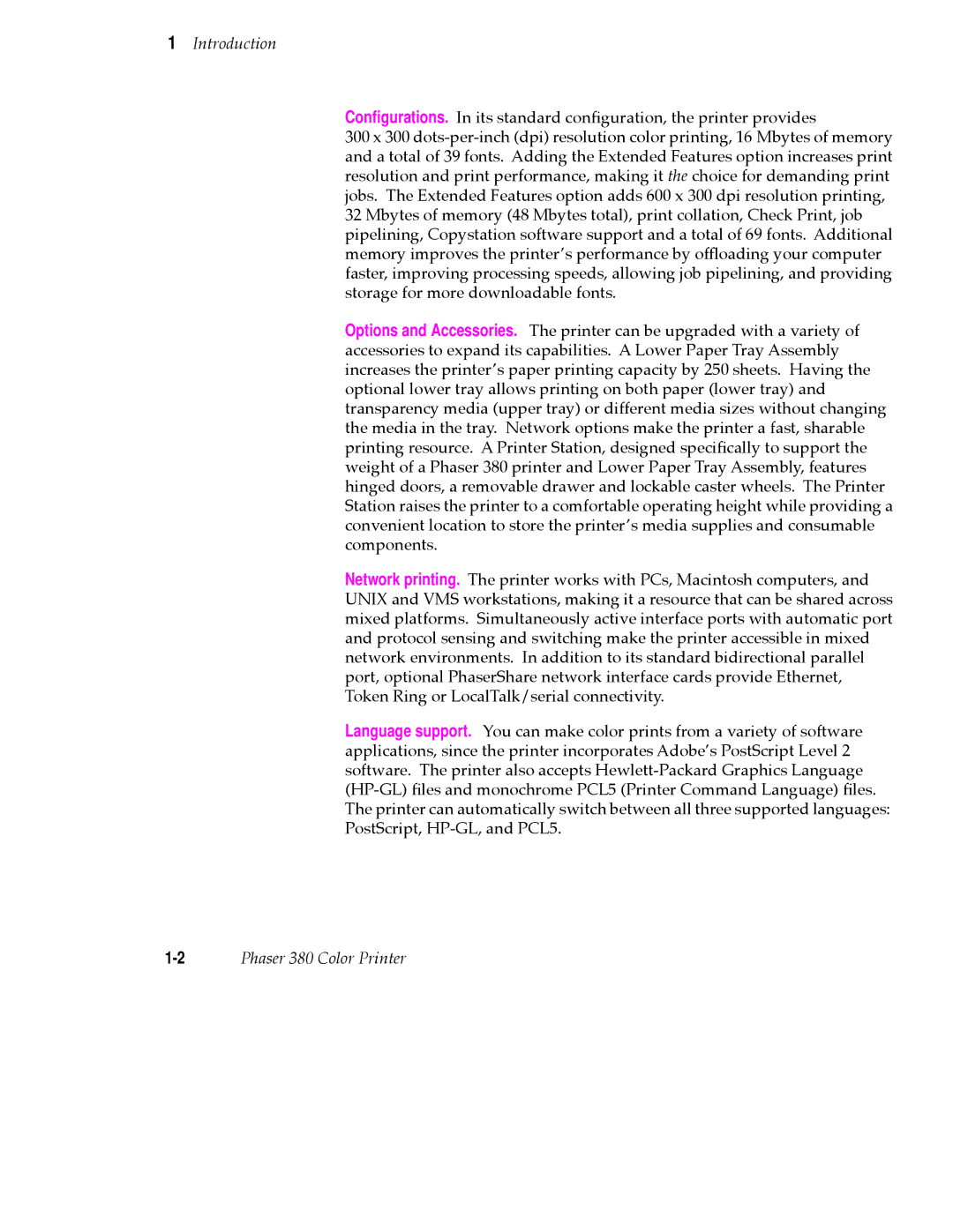 Tektronix 380 manual Introduction 