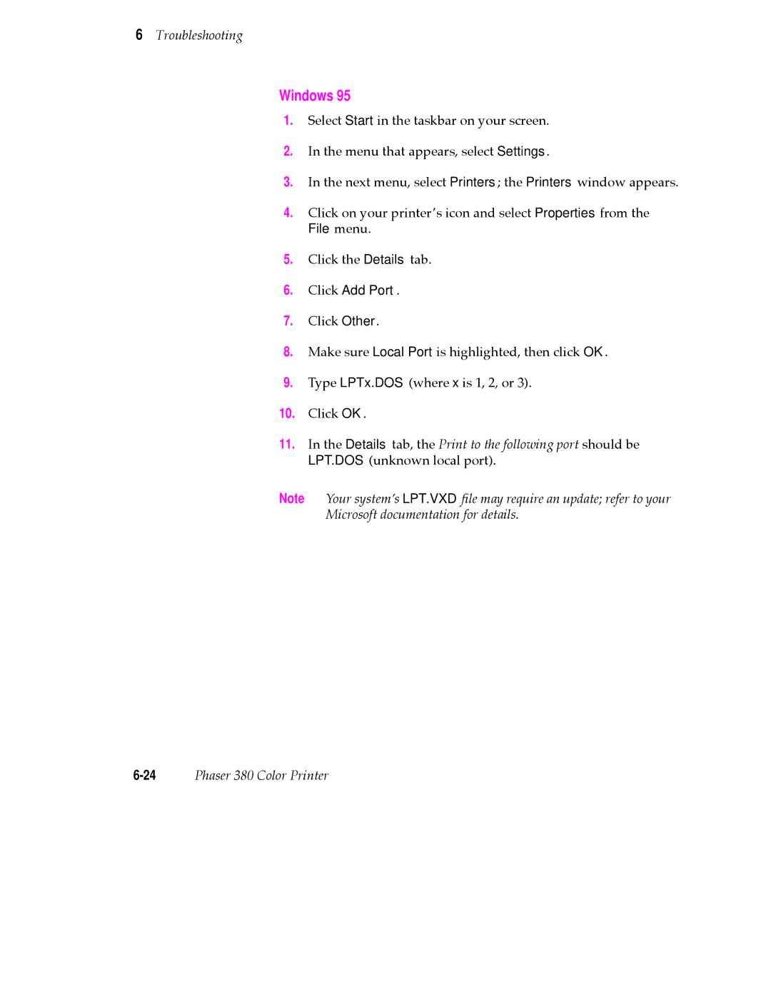 Tektronix 380 manual Click Add Port 