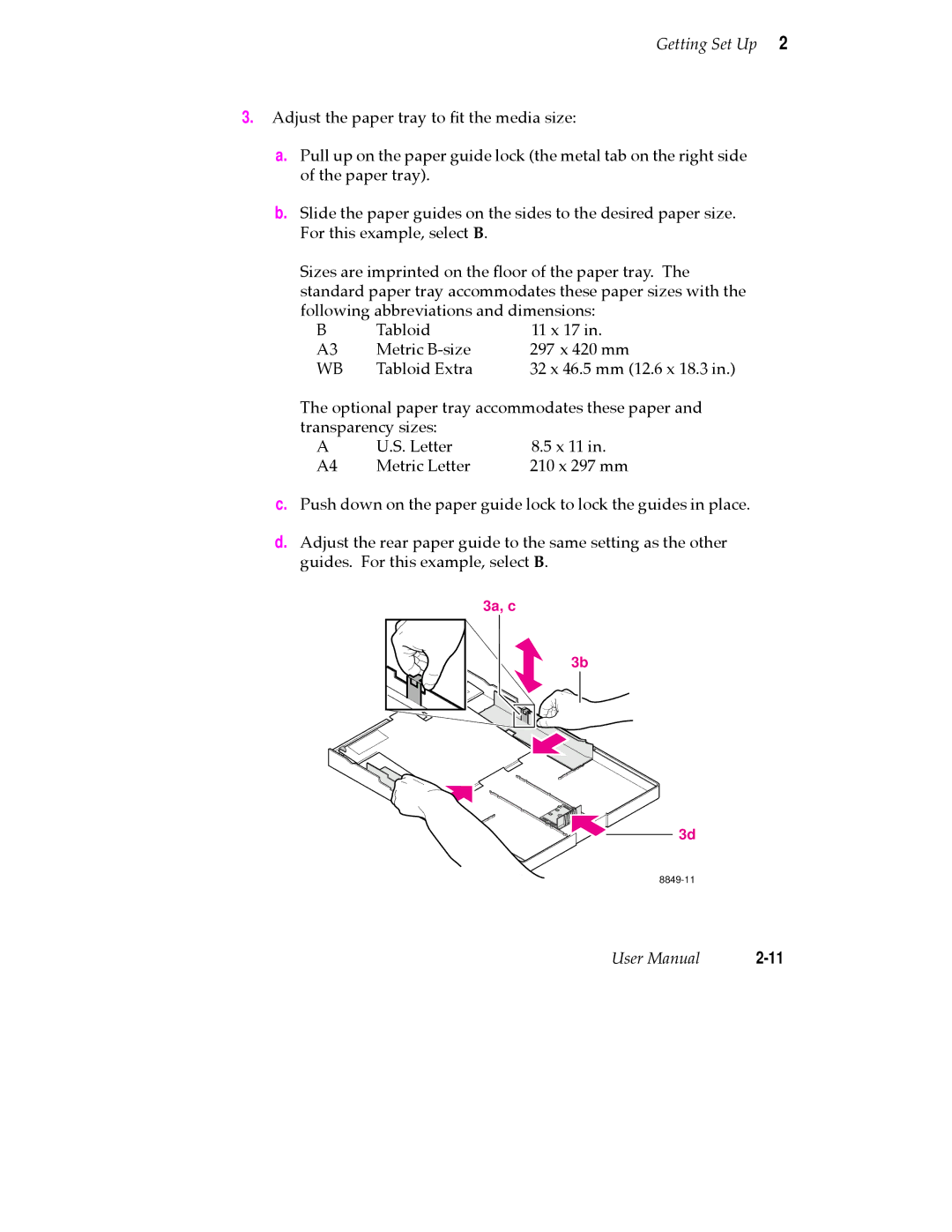 Tektronix 480X user manual Optional paper tray accommodates these paper 