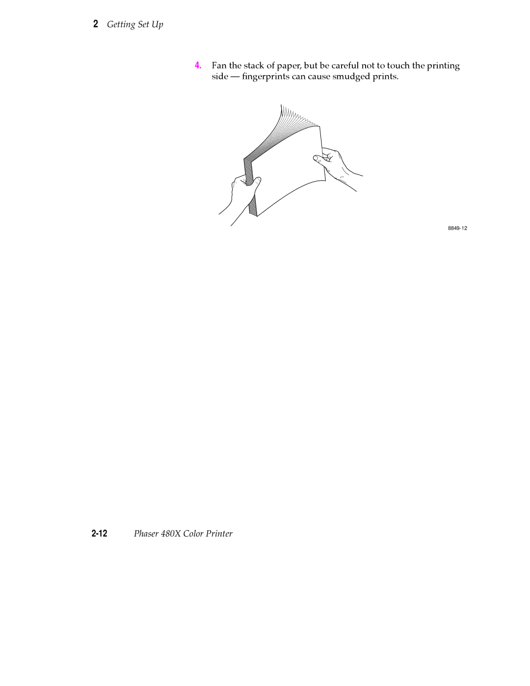 Tektronix user manual 12Phaser 480X Color Printer 