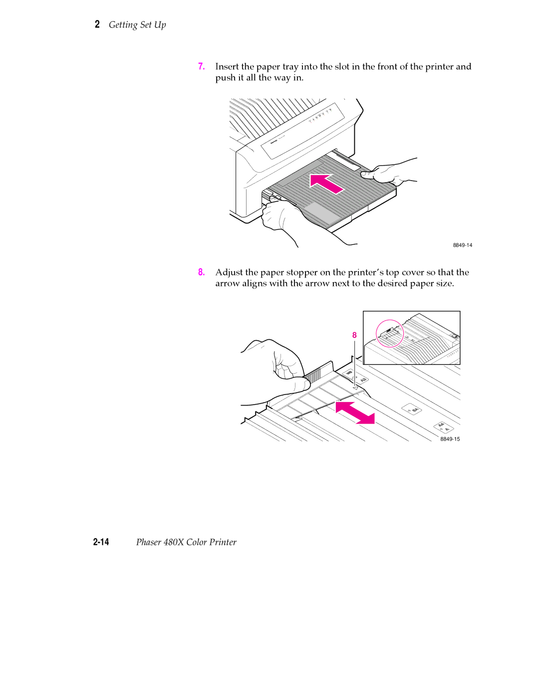 Tektronix user manual 14Phaser 480X Color Printer 