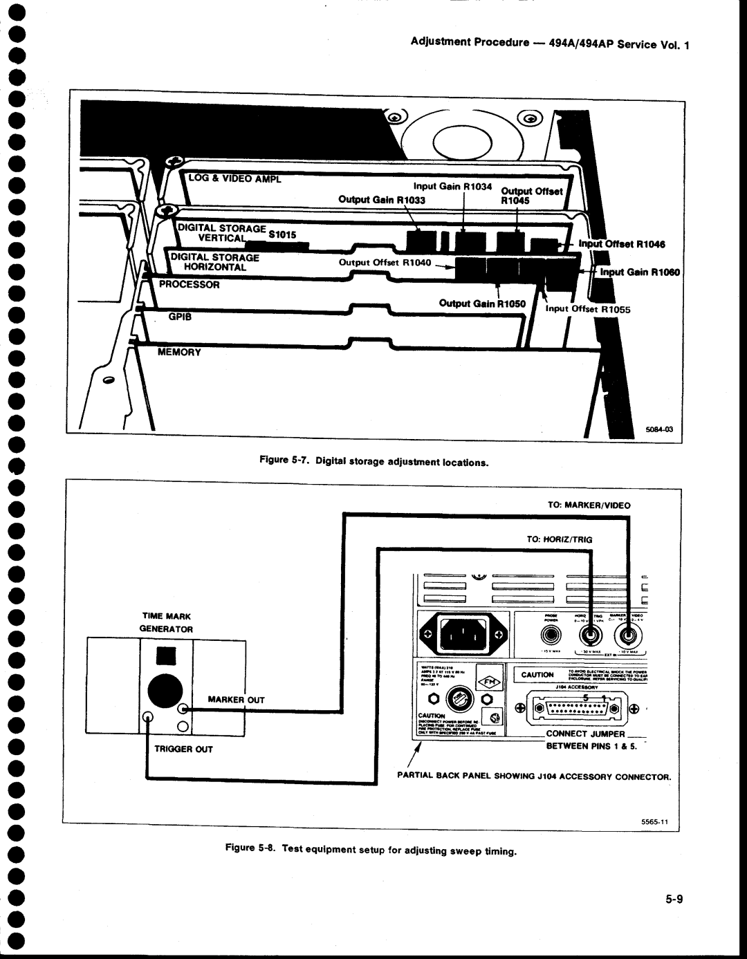 Tektronix 494AP O o o o o o o o o o o o o o o o o o o o o o o o o o, AdJustmentProcedure- 494A1494ApService Vot 