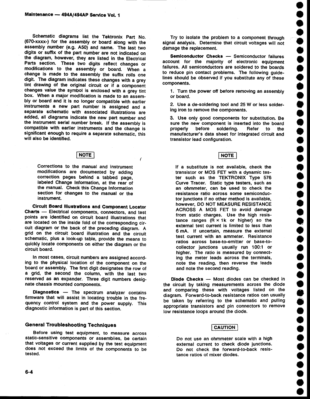 Tektronix 494AP service manual 