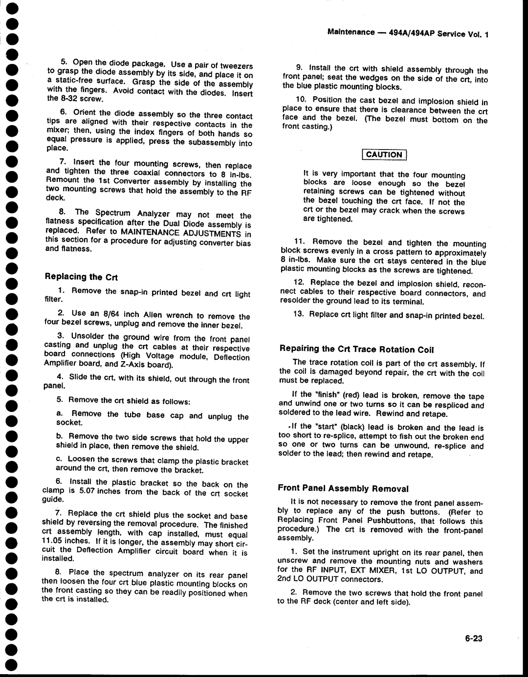 Tektronix 494AP service manual 