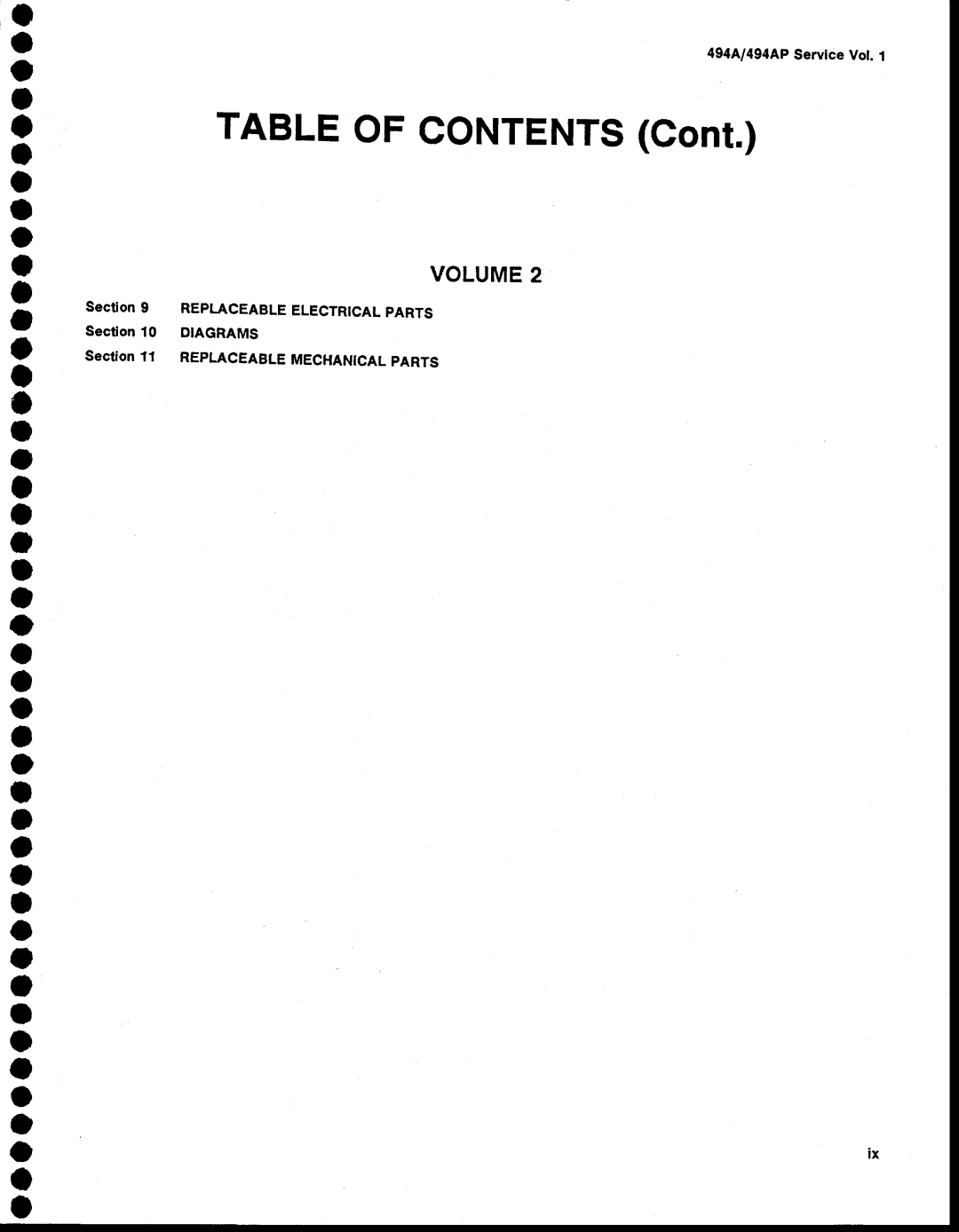 Tektronix 494AP service manual VOLUME2, 494A/94APServiceVot.1 