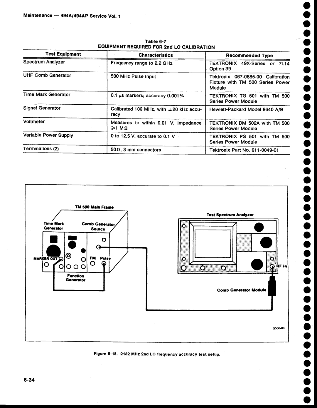 Tektronix 494AP O a o o, O o o o o o o o a o o, O o o o o o o o o o o, Calibrated100 MHz.with +20 kHz accu 