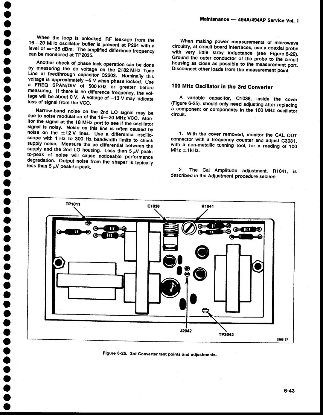 Tektronix 494AP service manual A o o 