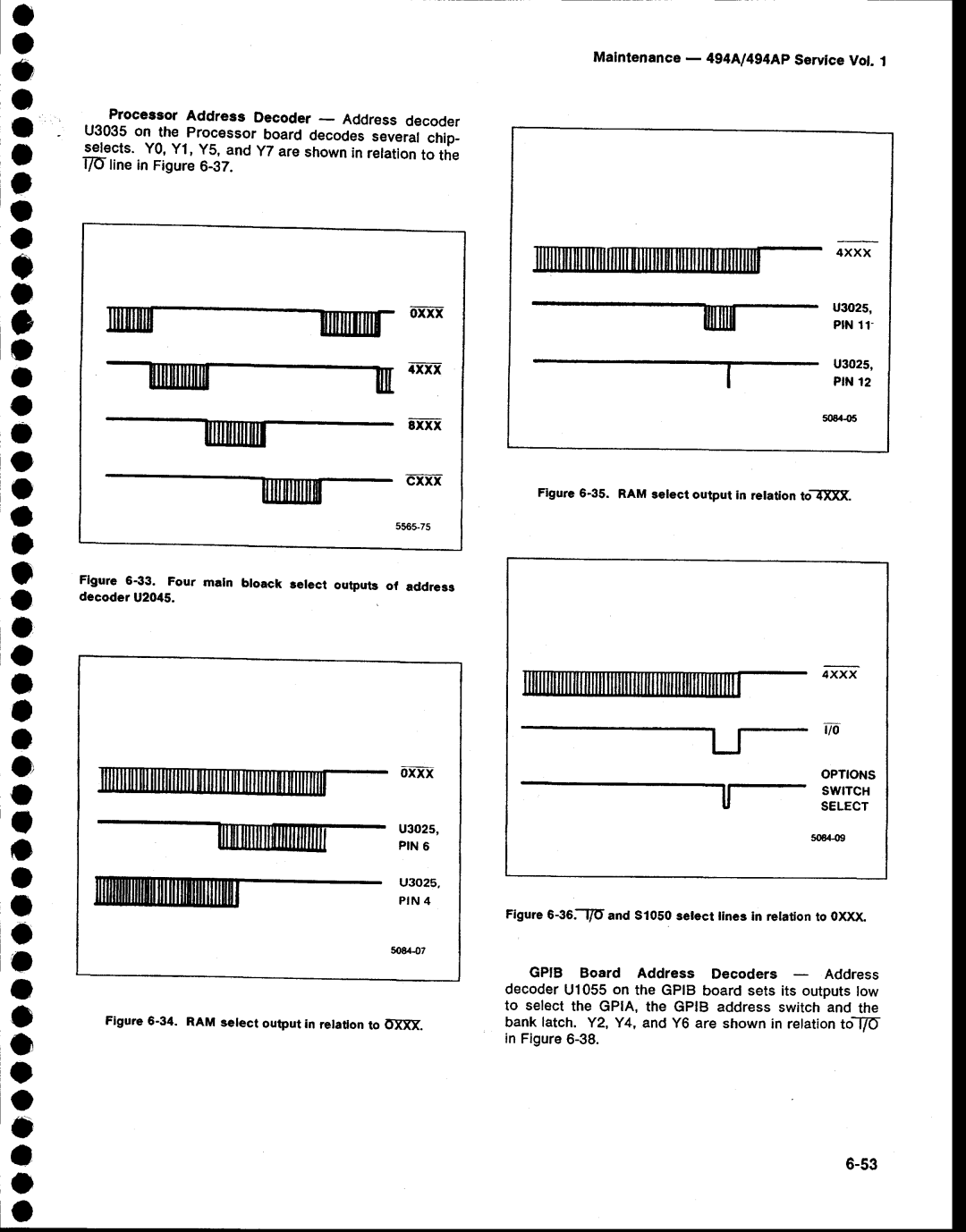 Tektronix 494AP service manual Maintenance- 494A1494ApServiceVot..t, 0xxx U302s, SwtTcH 