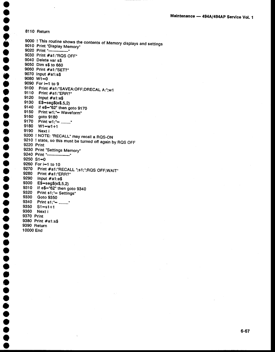 Tektronix 494AP service manual O o t O o o a a o O o a a o o o a o a o o o o a o o 