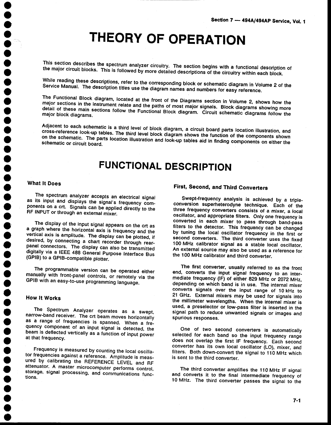 Tektronix 494AP service manual Rollow, Secton 494A1494Ap Service,Vot, Pr signals. Blockdiagrams Showingmore 