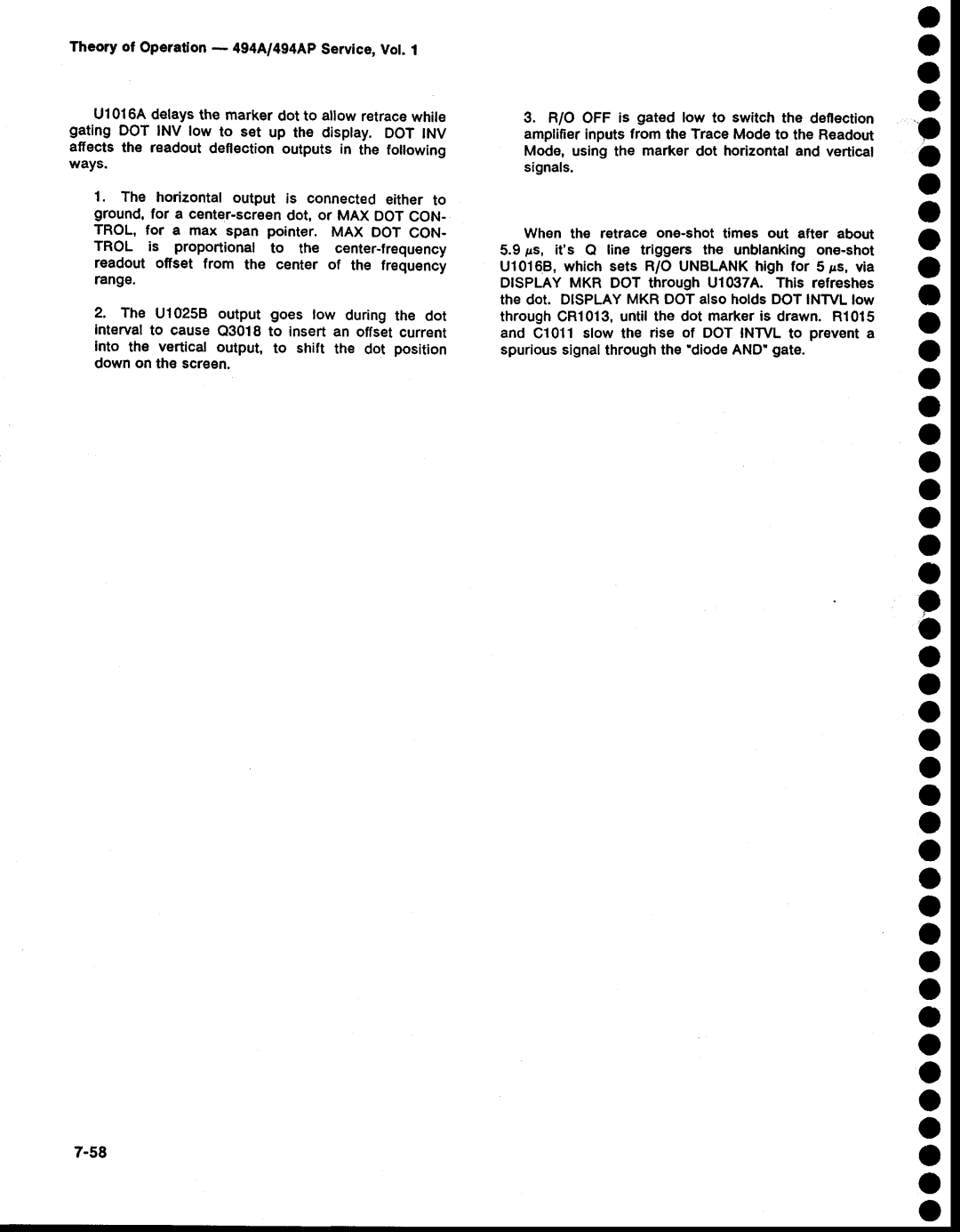 Tektronix 494AP service manual 58O 