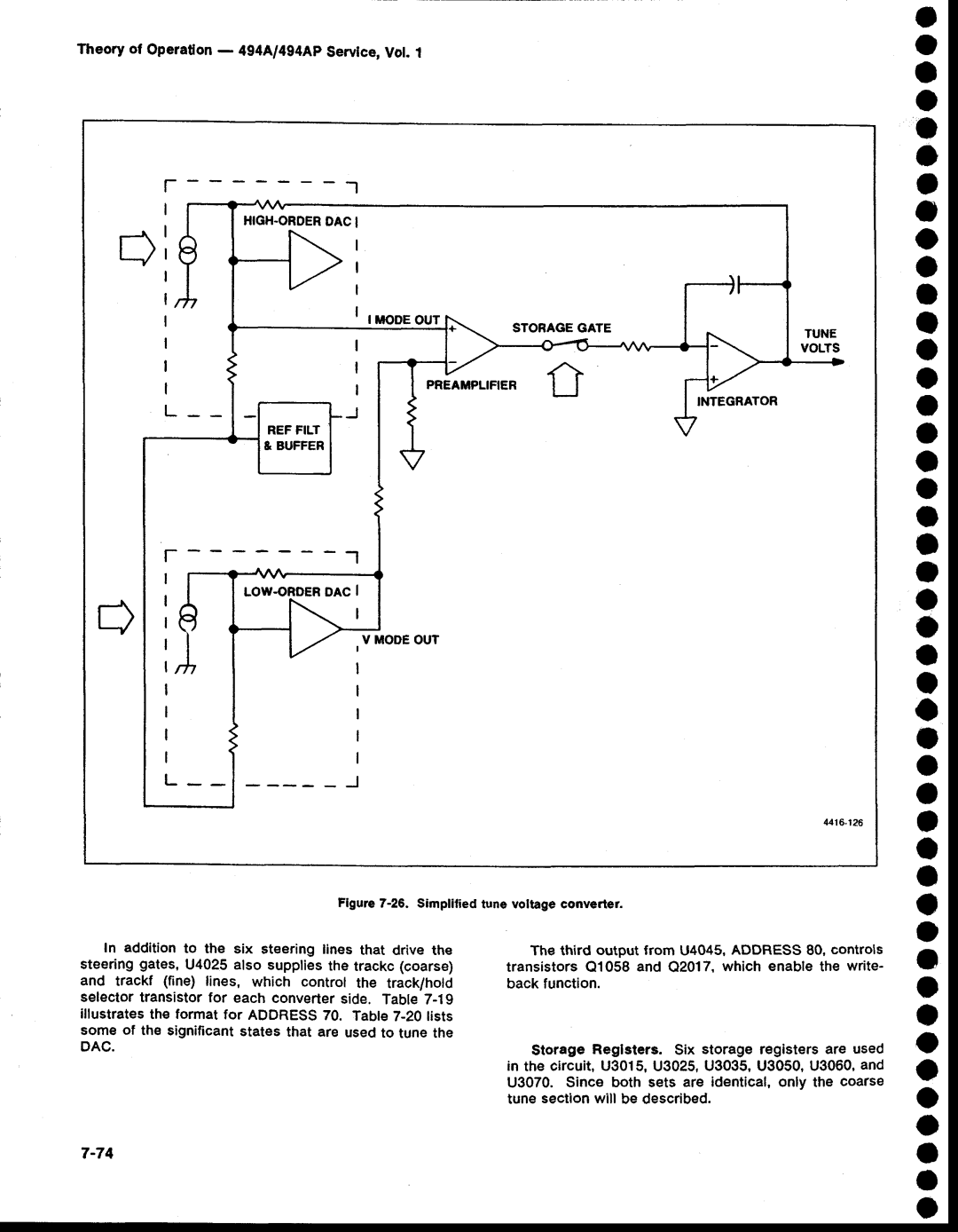 Tektronix 494AP service manual O o O a o o A o, Ruooeour, Theory of Operaton 494l4g4Ap Servlce,Vot 