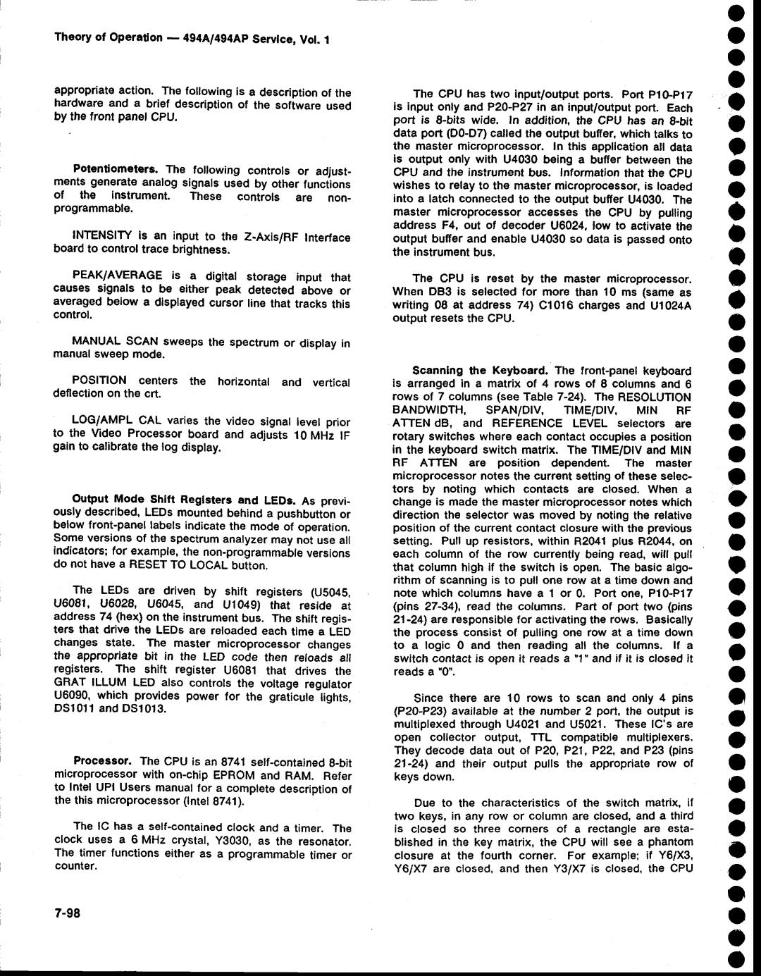 Tektronix 494AP service manual O a o, O o o o O o o a o A o o 