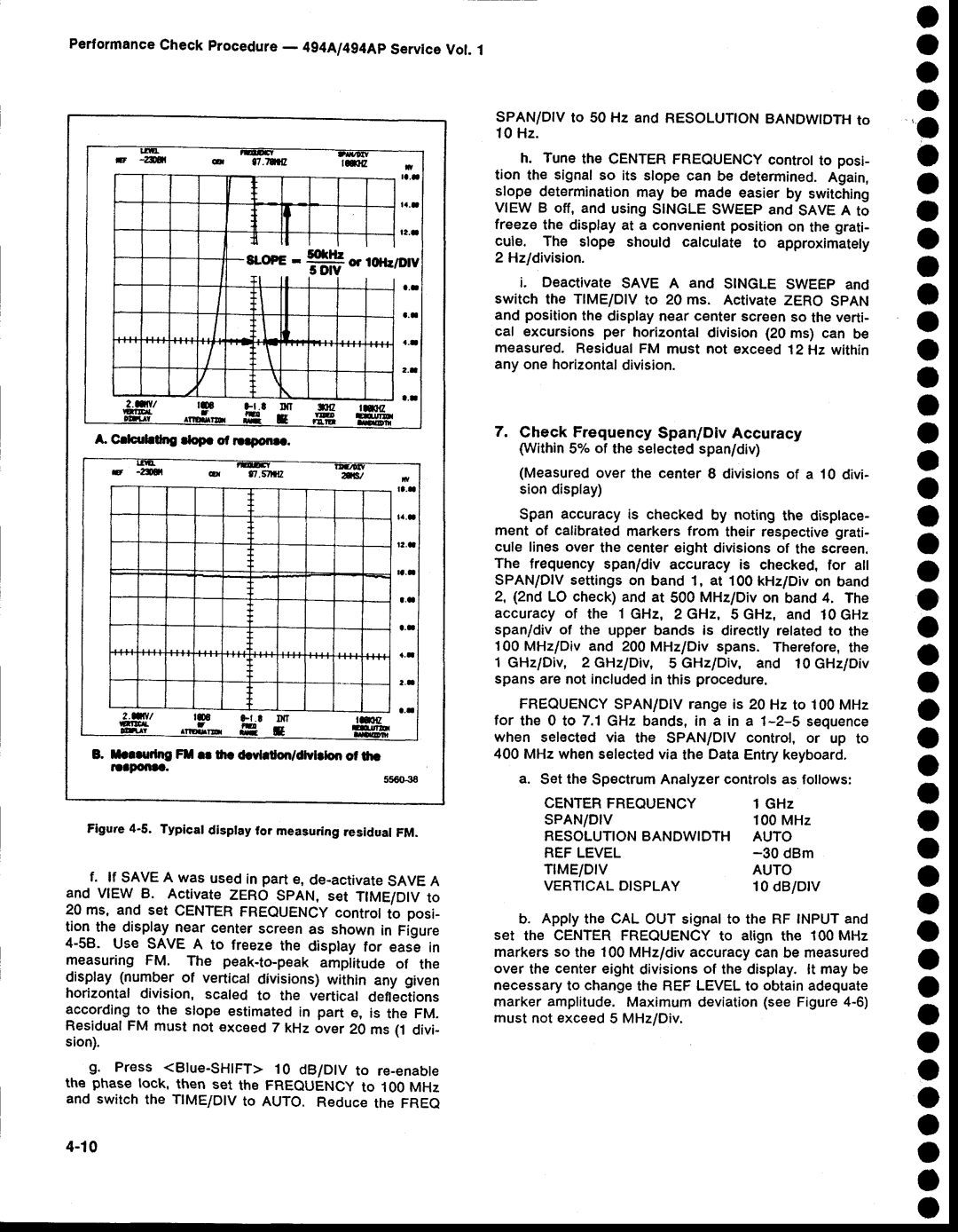 Tektronix 494AP O a o a o a o a a, O o a o o o o o o a o o o o o a o o, Resolutionbandwidthauto, Tme/Dvauto 