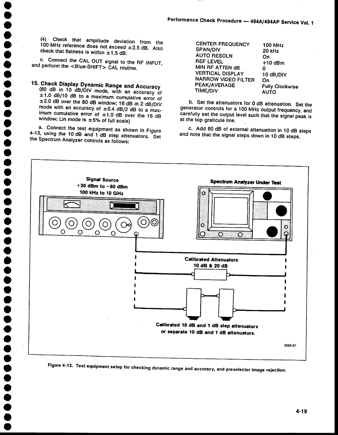 Tektronix 494AP service manual A o a a a o a o o a O o o o, Narrow Videofilter PEAK/AVERAGE 