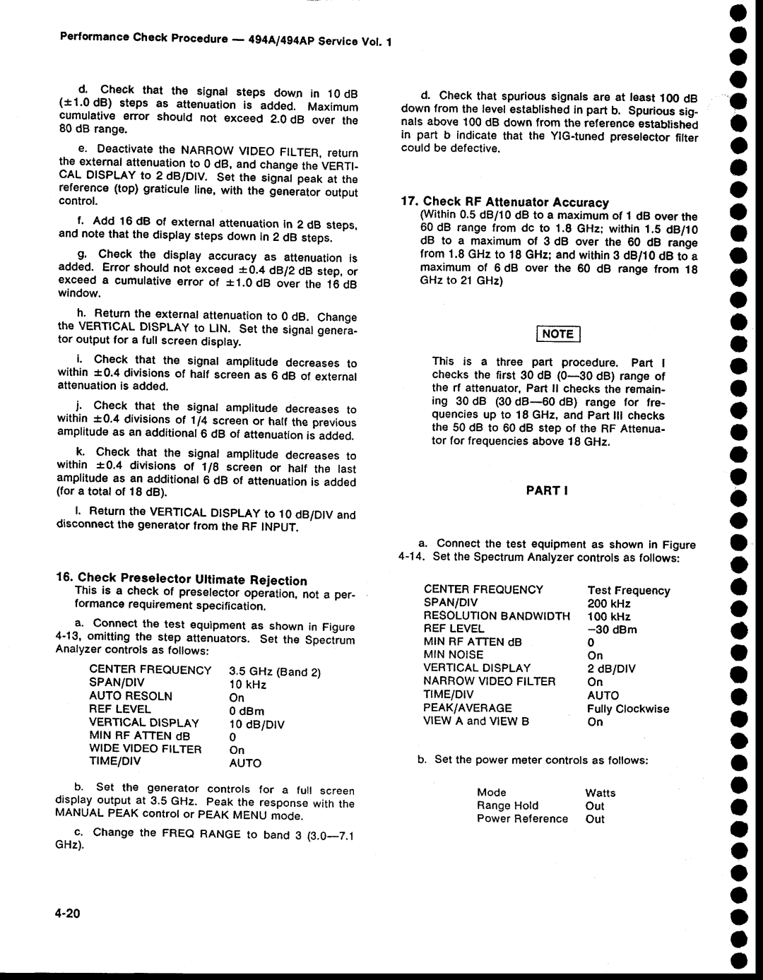 Tektronix 494AP service manual O o a o o o A o, Tmeidivauto, Part, Narrowvideofilter TME/DV Auto PEAK/AVERAGE 