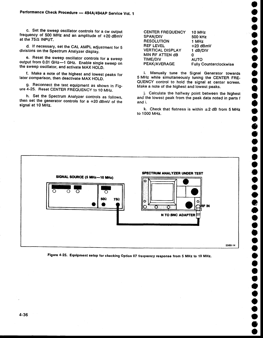 Tektronix 494AP service manual Verttcal, Tmeidiv Auto PEAK/AVERAGE 