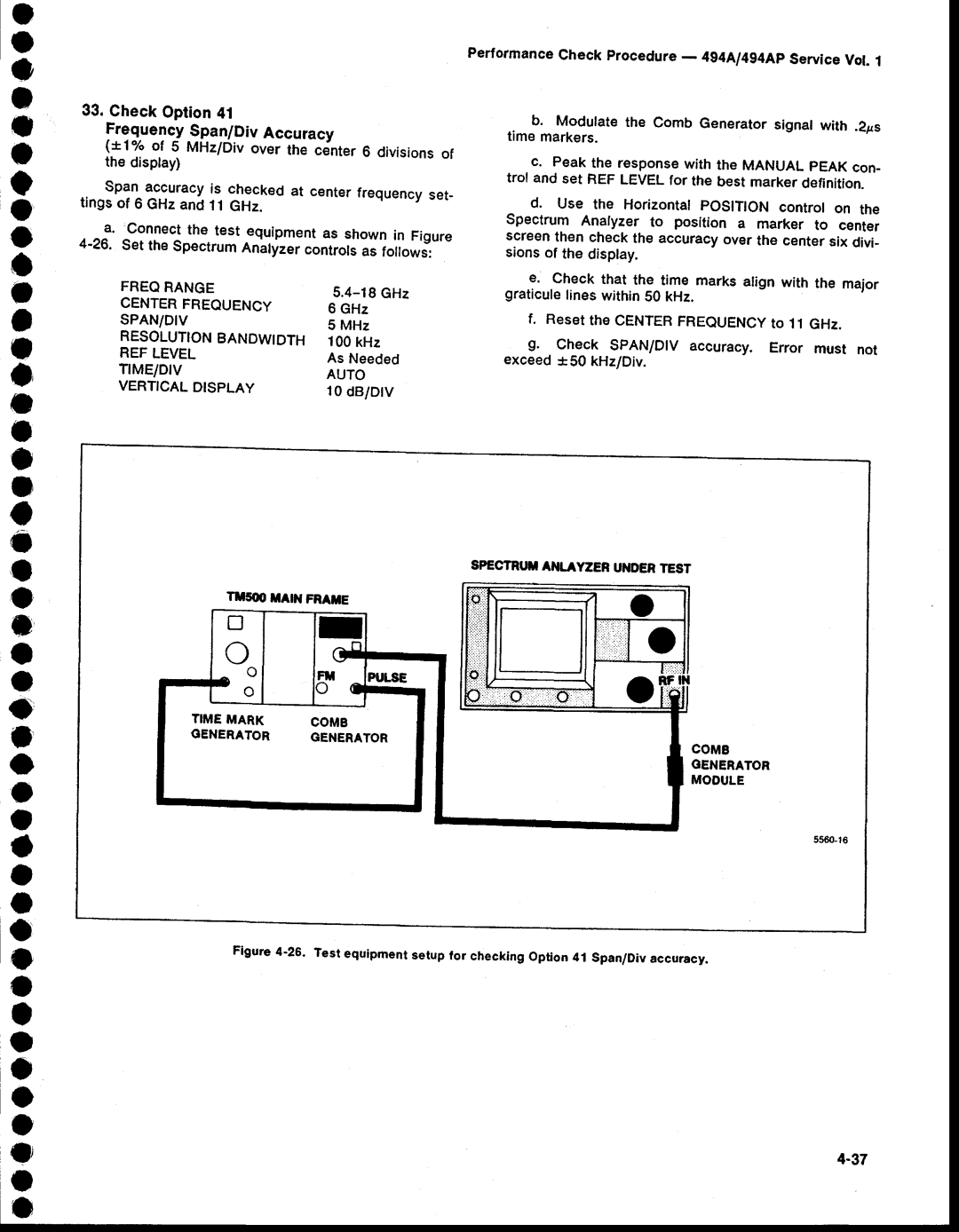 Tektronix 494AP service manual Comb Generator Mooule 